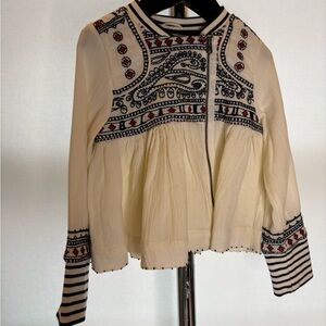 Scotch & Soda Amsterdam Blauw “Beach Bandits” Embroidered Jacket